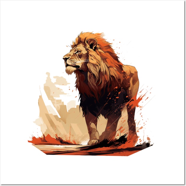 lion Wall Art by piratesnow